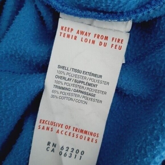 PUMA Soft Fleece Full Zip-up Light Jacket Blue Sz L - Picture 8 of 8